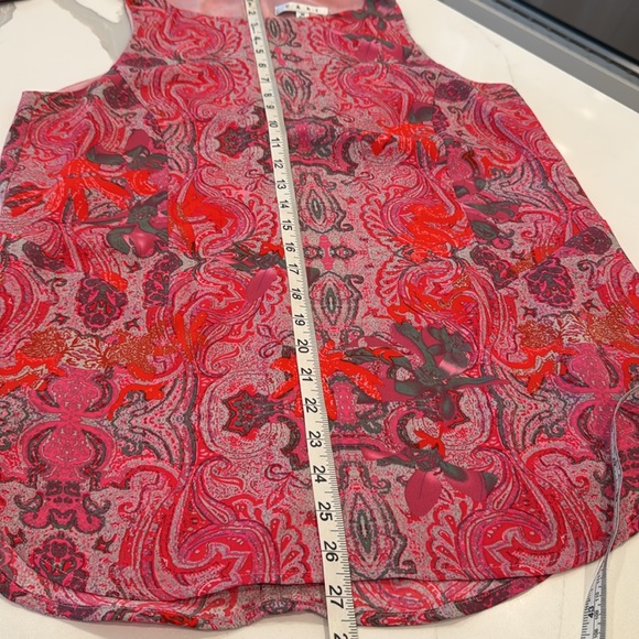 Cabi Jubilee Tunic Sleeveless Blouse Women's Size M Pink and grey print - Picture 8 of 9